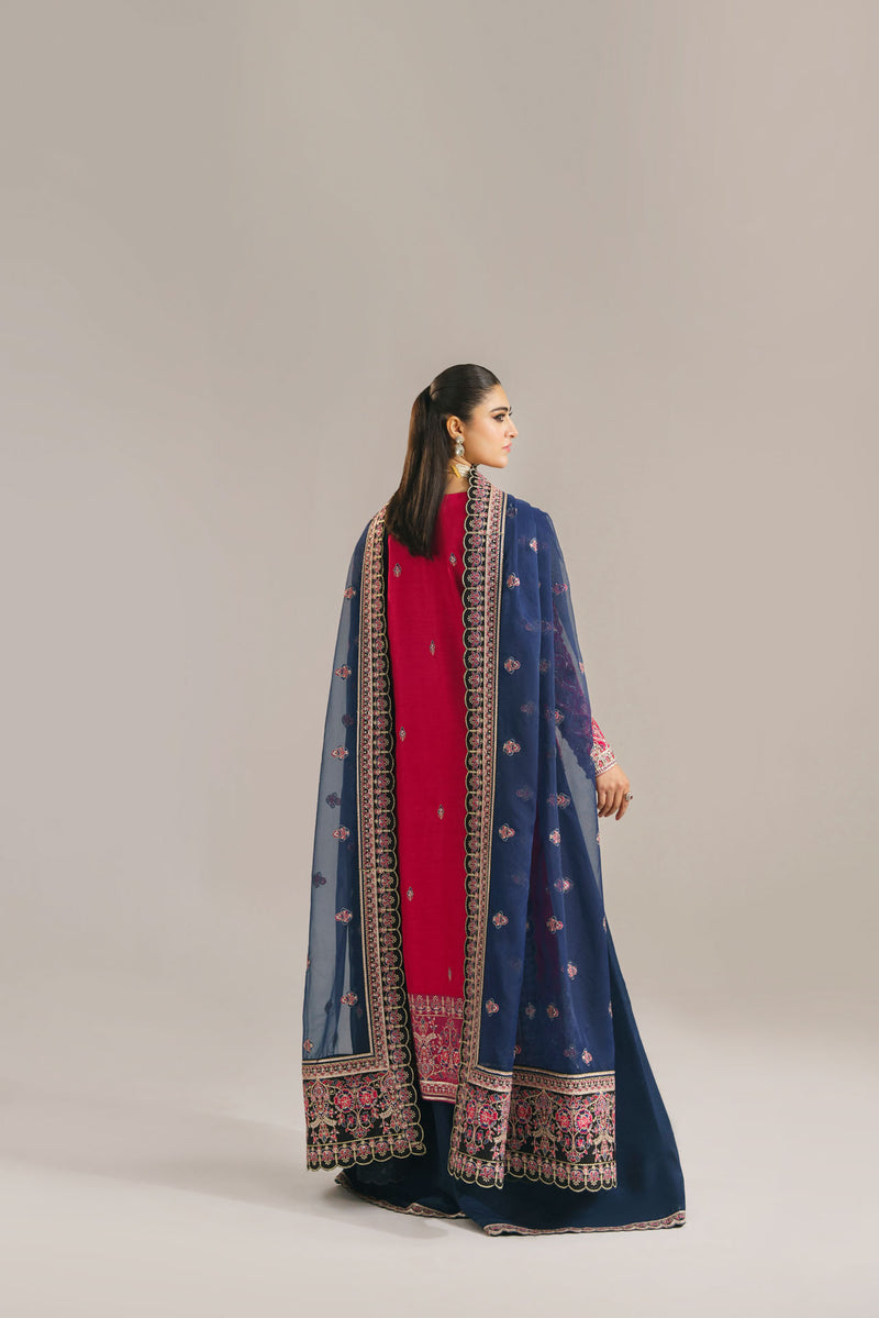 Akbar Aslam Maya U-1532 Style — Mairaz Three-Piece Suit