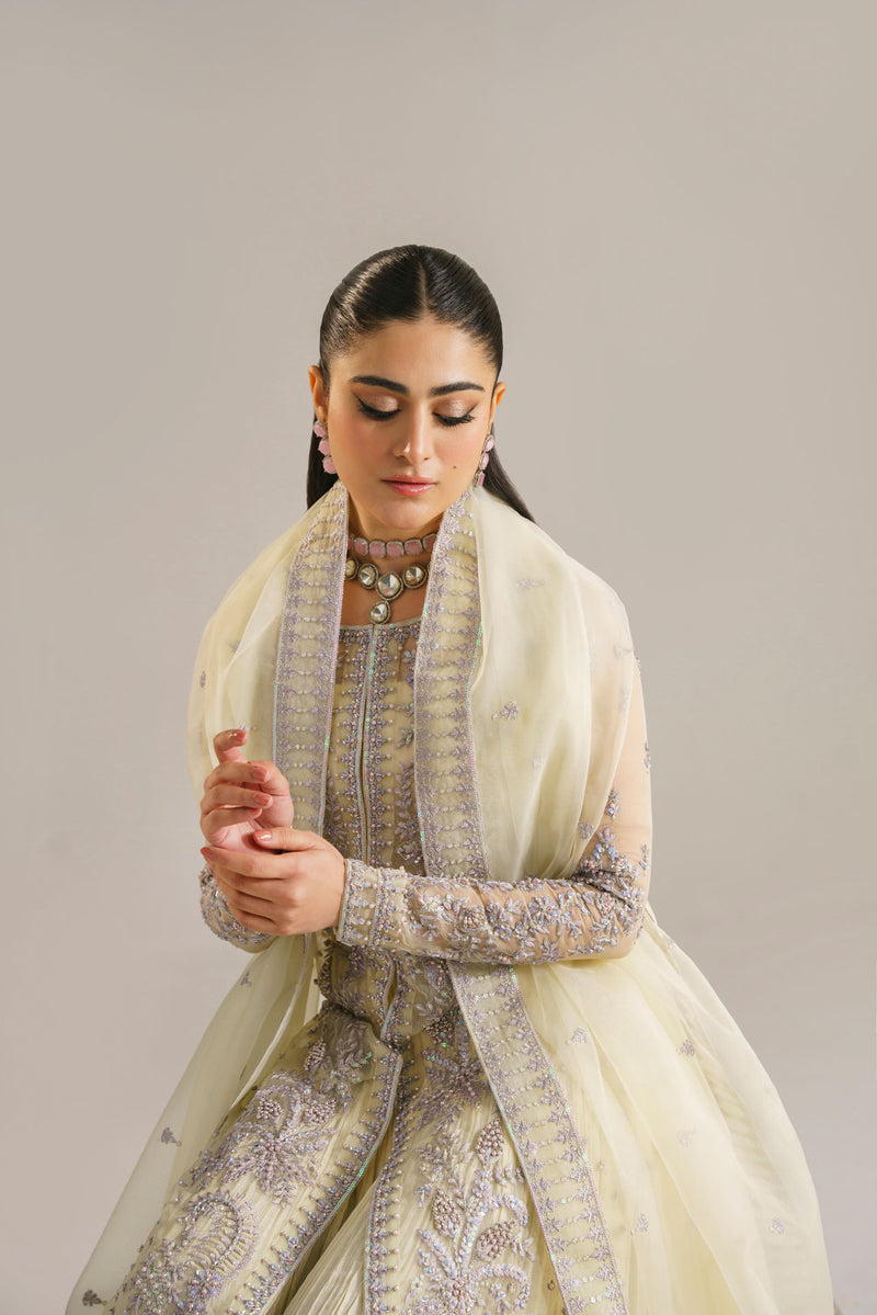 Akbar Aslam Gulbadan U-1522 Style — Mairaz Three-Piece Suit