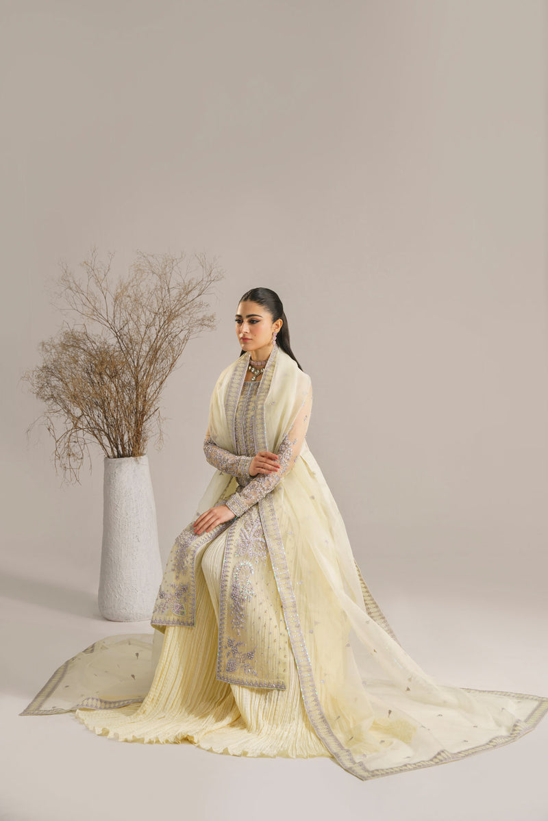 Akbar Aslam Gulbadan U-1522 Style — Mairaz Three-Piece Suit