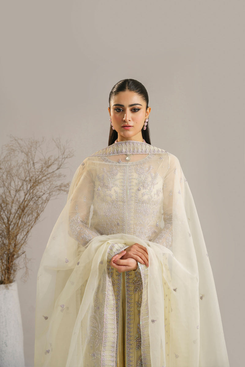 Akbar Aslam Gulbadan U-1522 Style — Mairaz Three-Piece Suit