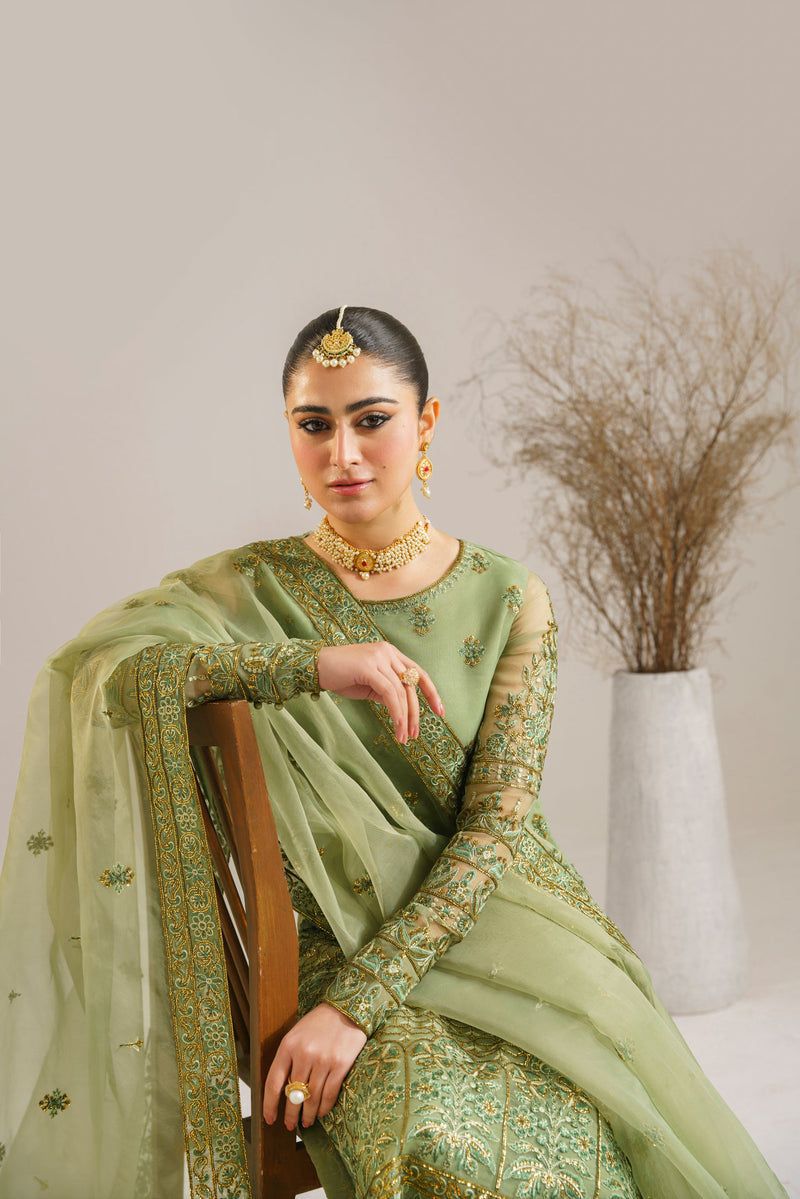 Akbar Aslam Fareena U-1523 Style — Mairaz Three-Piece Suit