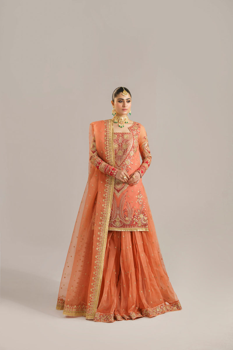 Akbar Aslam Begum Bano U-1533 Style — Mairaz Lehenga