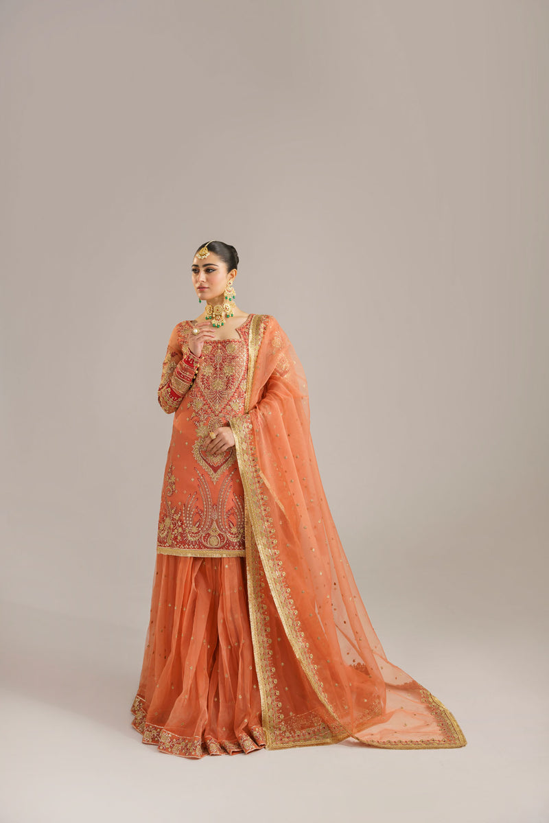 Akbar Aslam Begum Bano U-1533 Style — Mairaz Lehenga