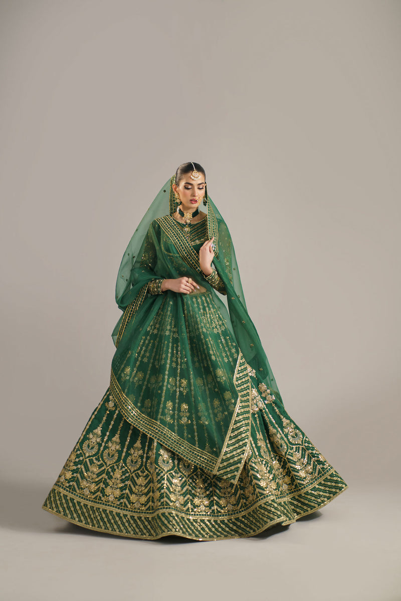 Akbar Aslam Shahul U-1534 Style — Mairaz Lehenga