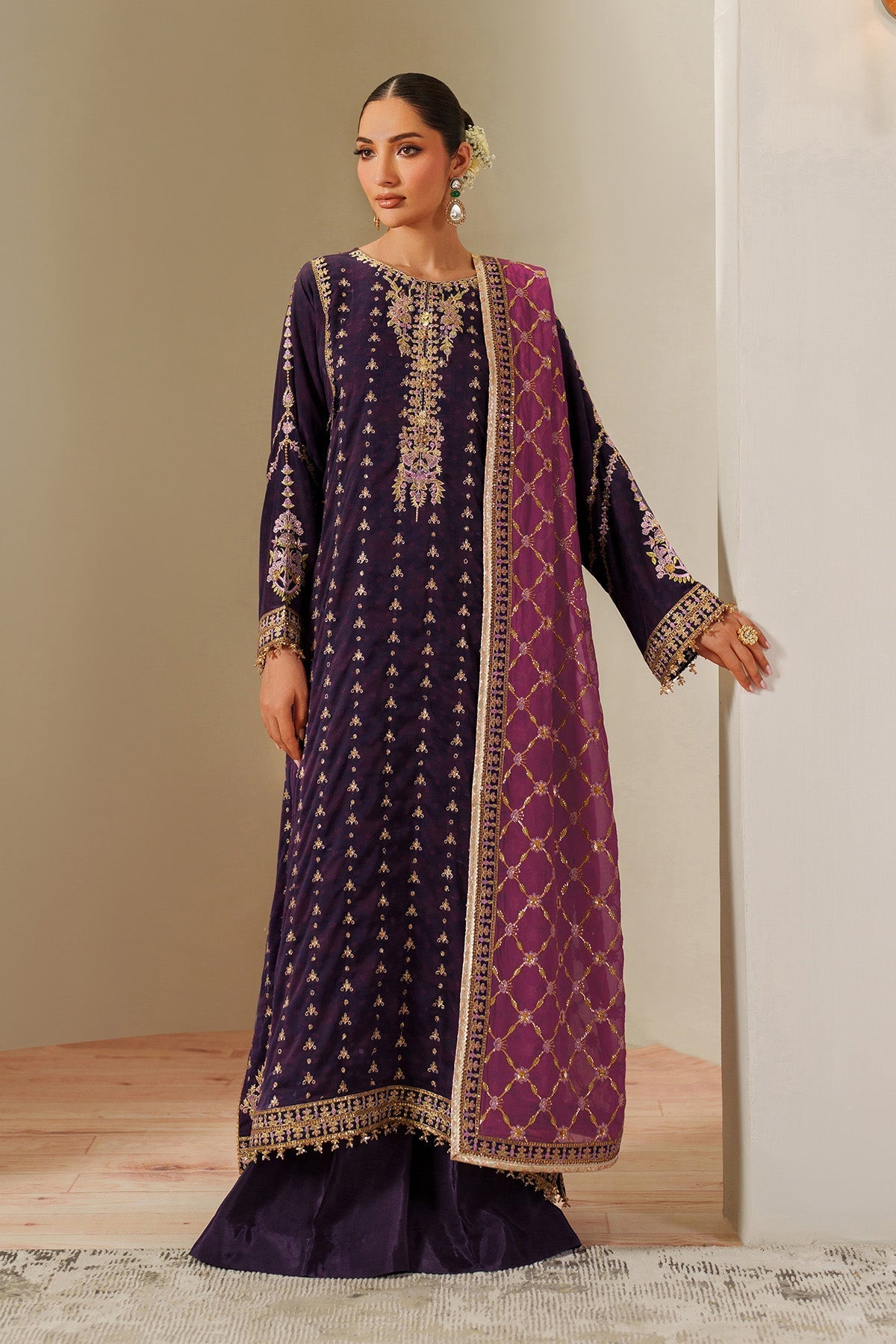 Alizeh Reya Style — Mairaz Plum & Pink Three-Piece Suit