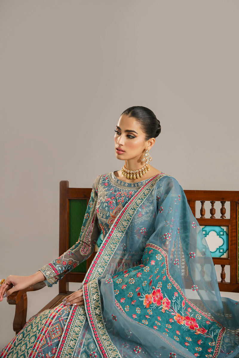 Akbar Aslam Lajwanti U-1526 Style — Mairaz Lehenga