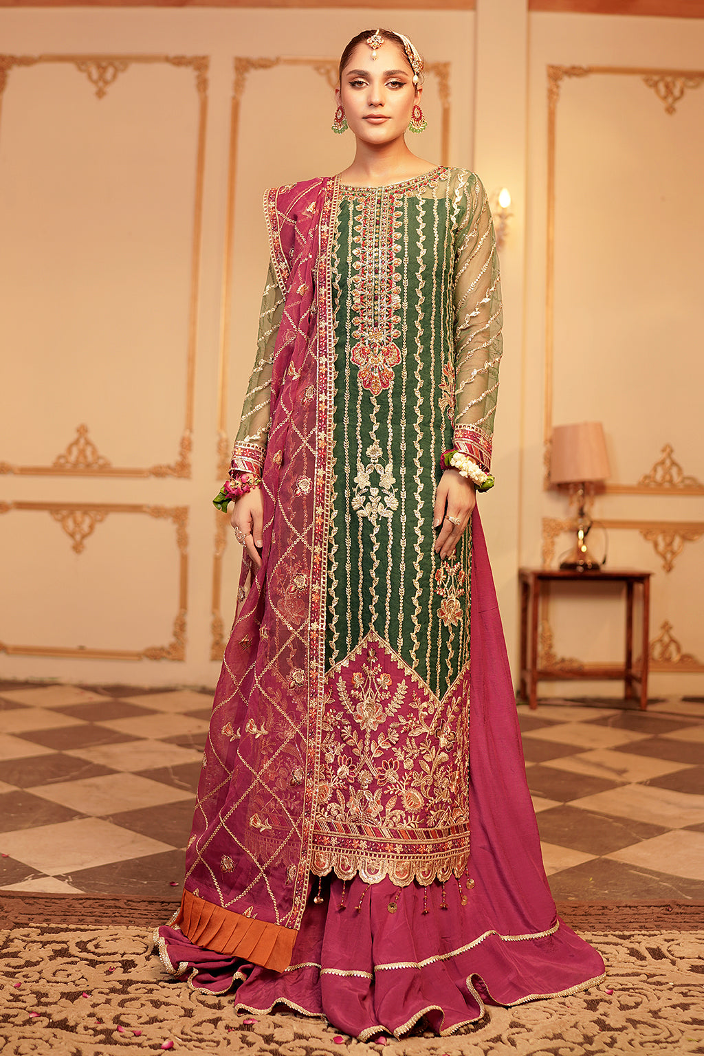 Maryams Nashmia HYT-0601 Style — Mairaz Three-Piece Suit