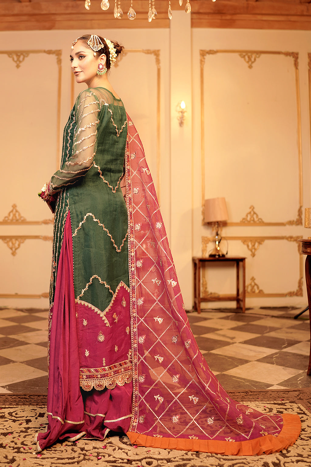 Maryams Nashmia HYT-0601 Style — Mairaz Three-Piece Suit