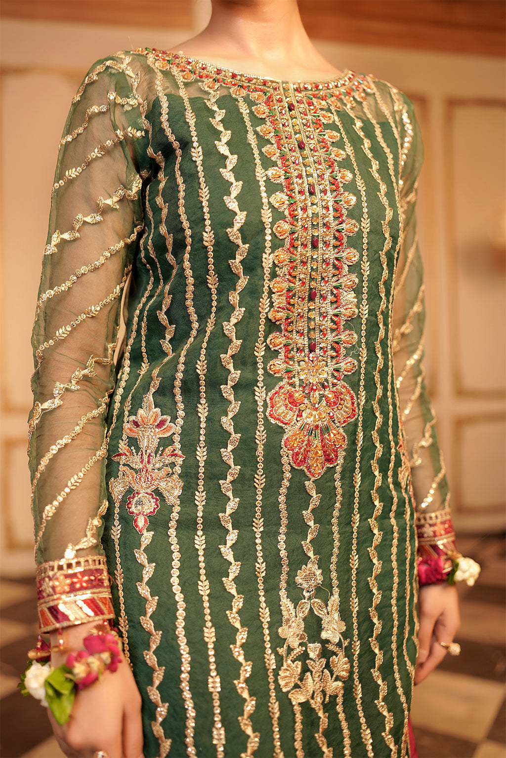 Maryams Nashmia HYT-0601 Style — Mairaz Three-Piece Suit