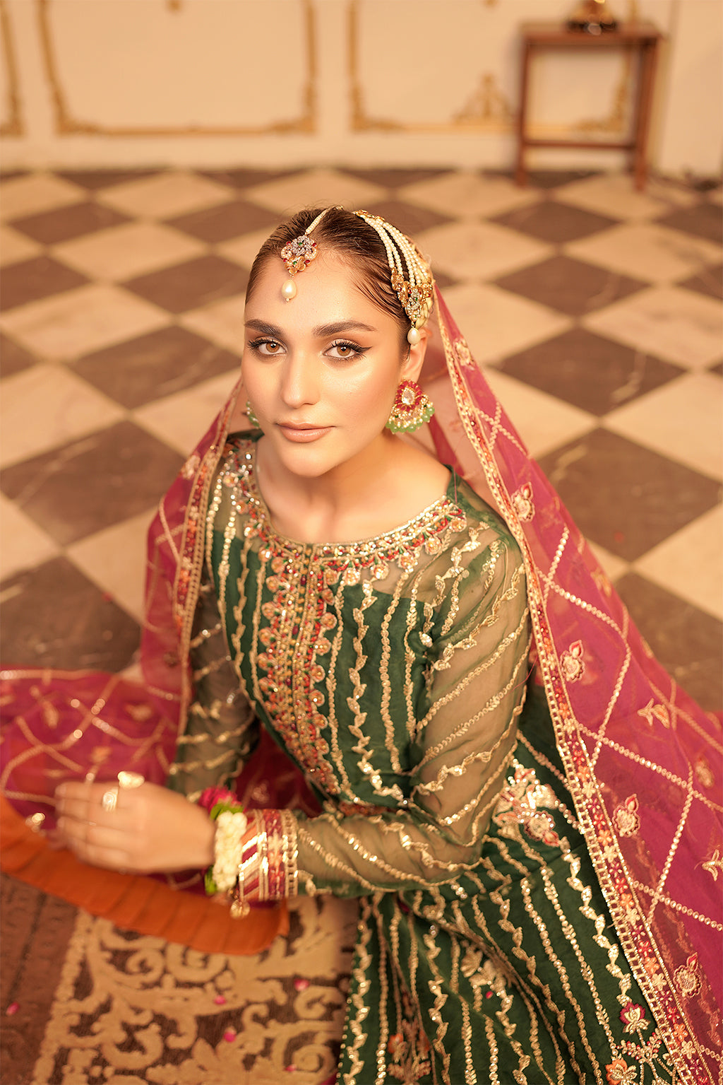 Maryams Nashmia HYT-0601 Style — Mairaz Three-Piece Suit