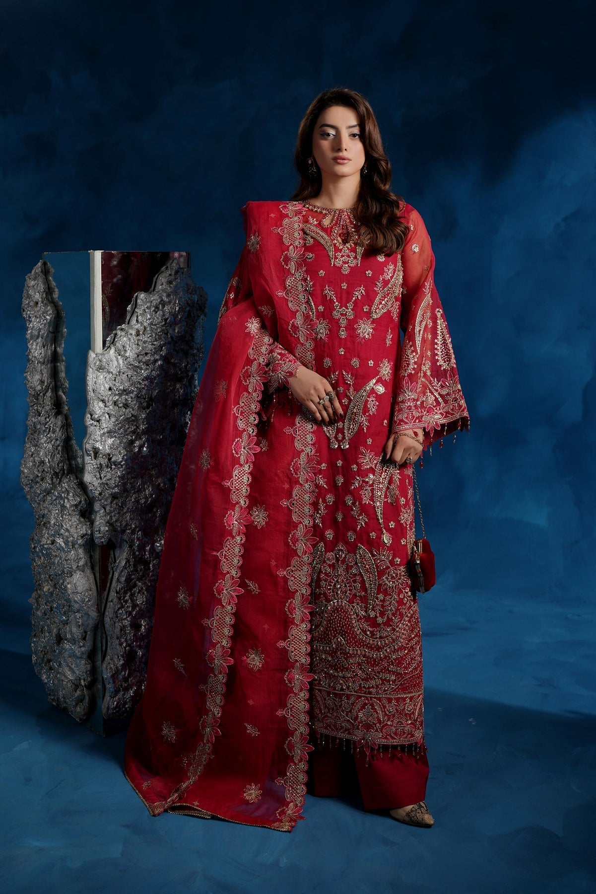 Maryams Rameesha TBR-8019 Style — Mairaz Three-Piece Suit