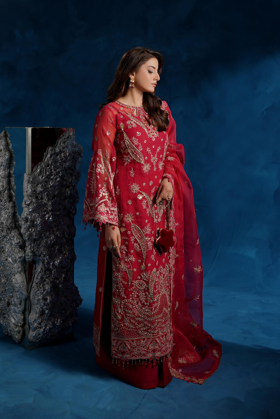 Maryams Rameesha TBR-8019 Style — Mairaz Three-Piece Suit