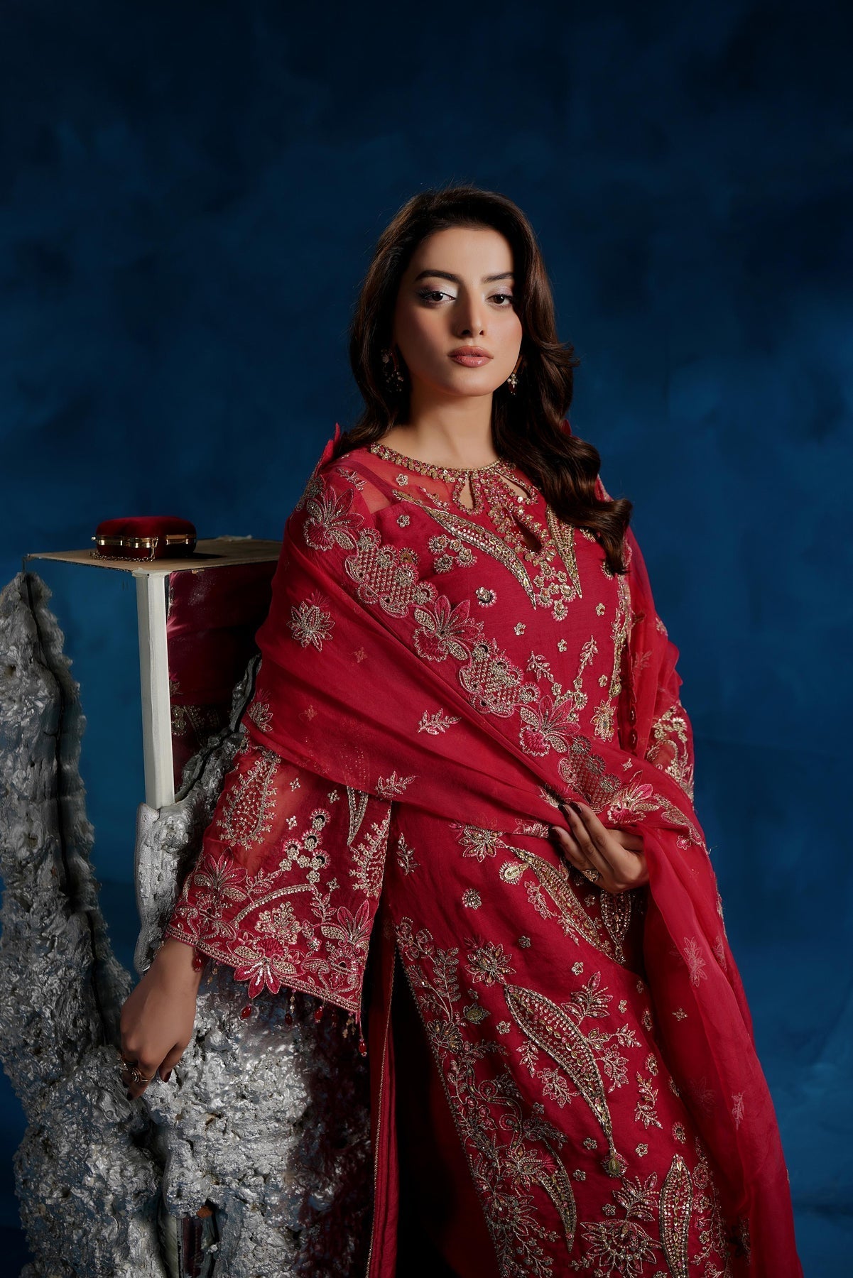 Maryams Rameesha TBR-8019 Style — Mairaz Three-Piece Suit