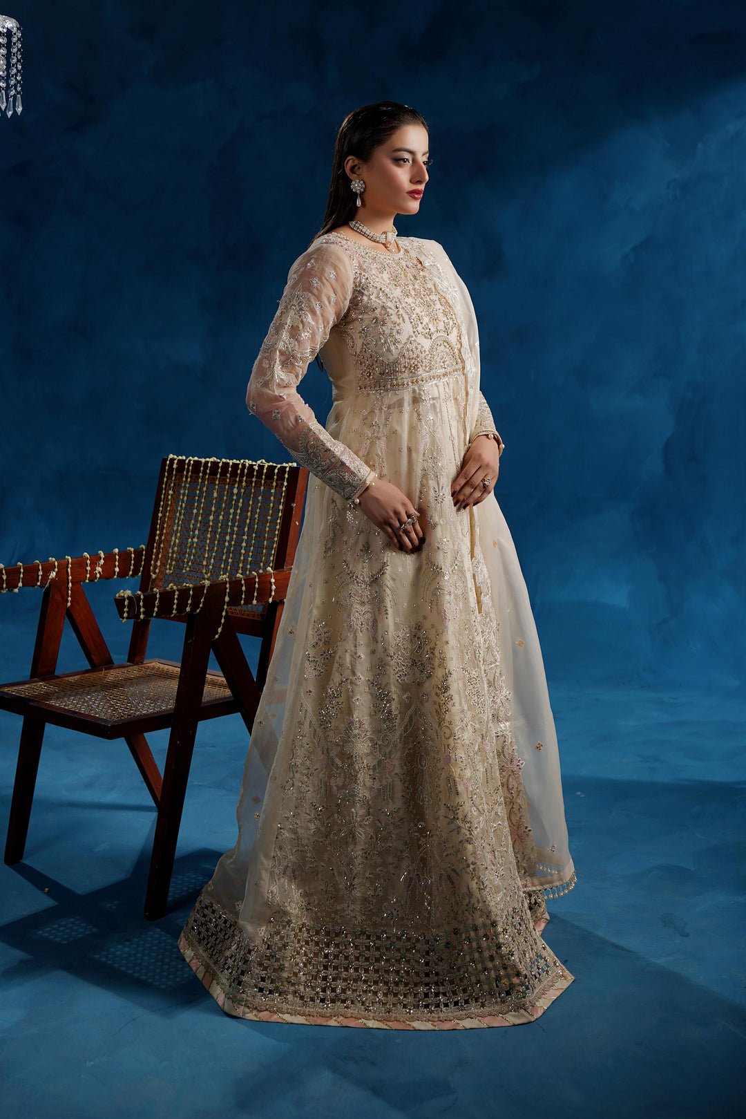 Maryams Nazmaira TBR-8015 Style — Mairaz Three-Piece Suit