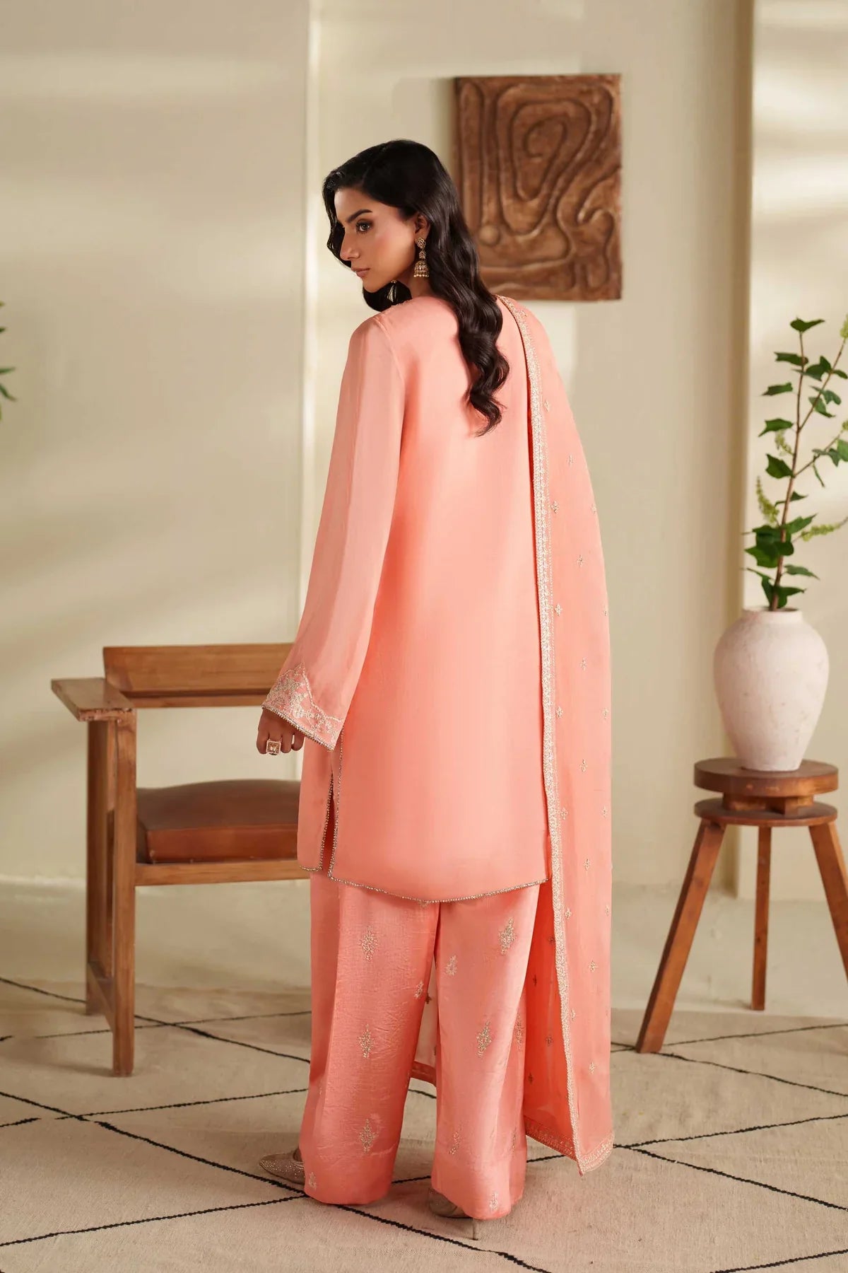 Akbar Aslam Shae Style — Mairaz Ivory Three-Piece Suit