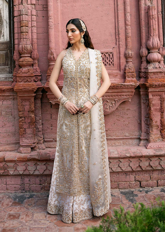 Kanwal Malik Nisha style — Mairaz ivory sharara reference, view 2 of 9