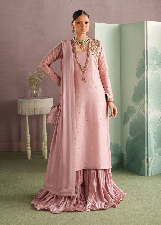Raeha Style — Mairaz Blush Pink Three-Piece Suit