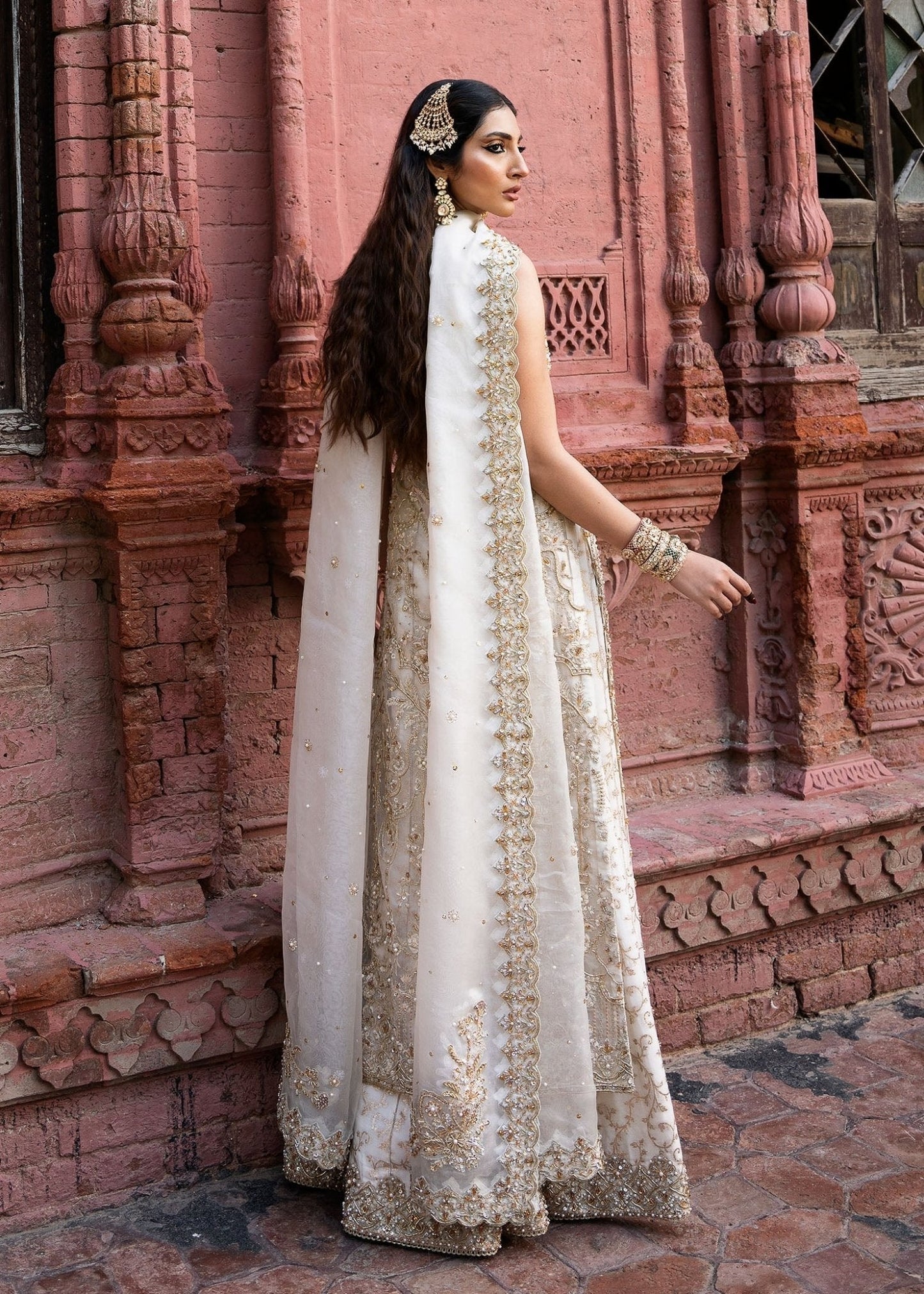 Kanwal Malik Nisha style — Mairaz ivory sharara reference, view 5 of 9