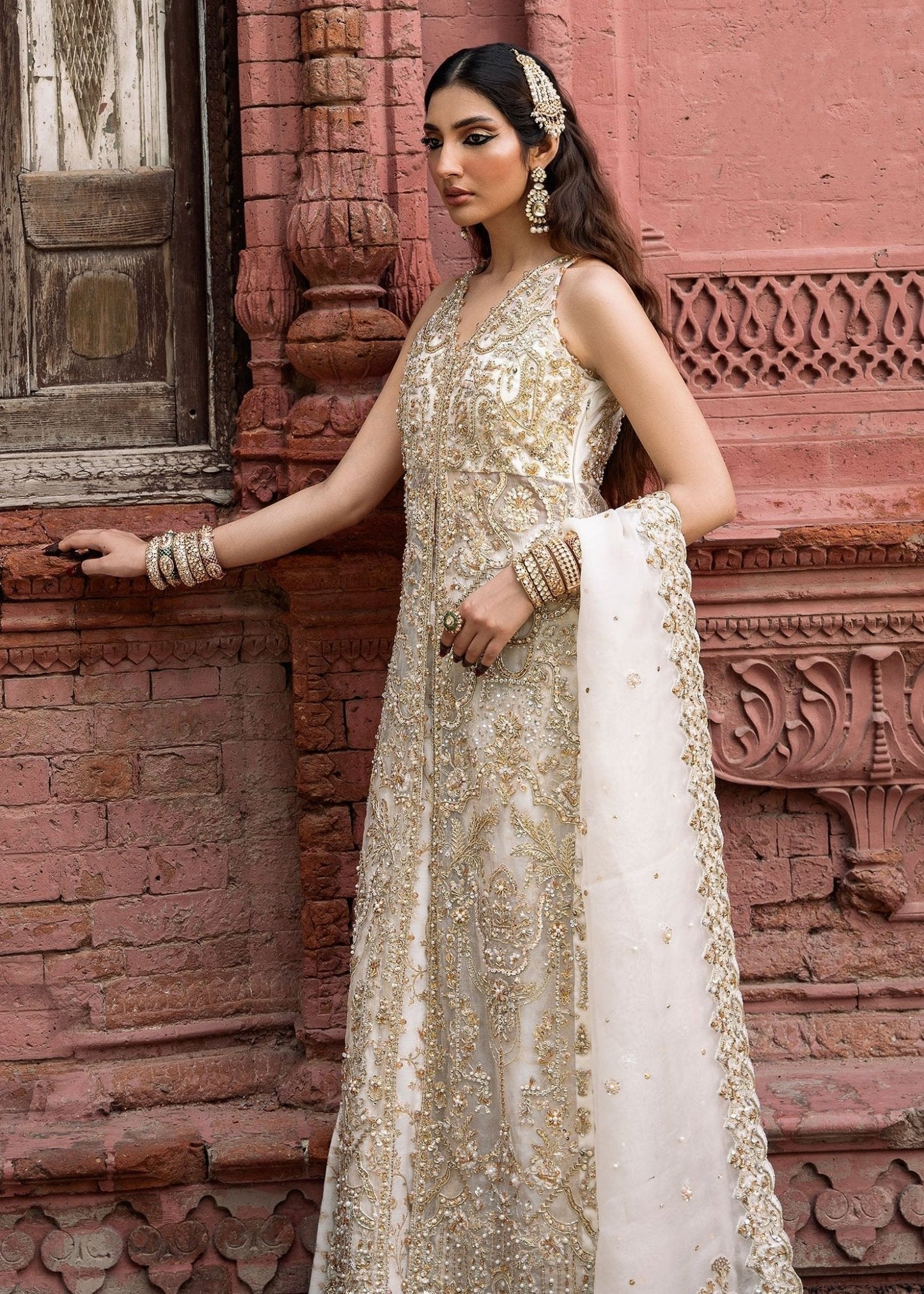 Kanwal Malik Nisha style — Mairaz ivory sharara reference, view 6 of 9