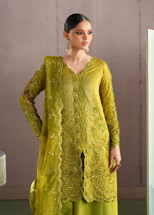 Kaia Style — Mairaz Parrot Green Sharara