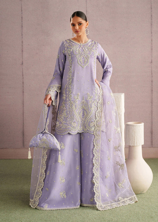 Zareen Style — Mairaz Lilac Three-Piece Suit