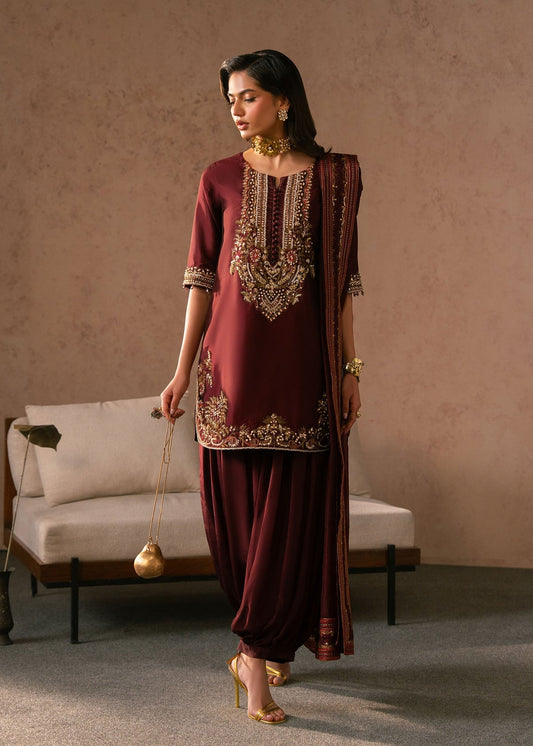 Siena Style — Mairaz Deep Wine Three-Piece Suit