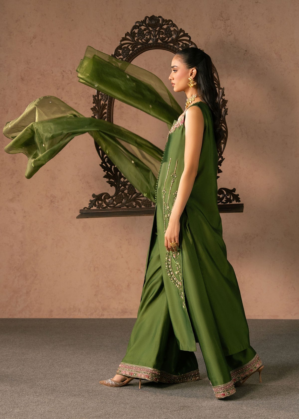 Esma Style — Mairaz Deep Green Three-Piece Suit