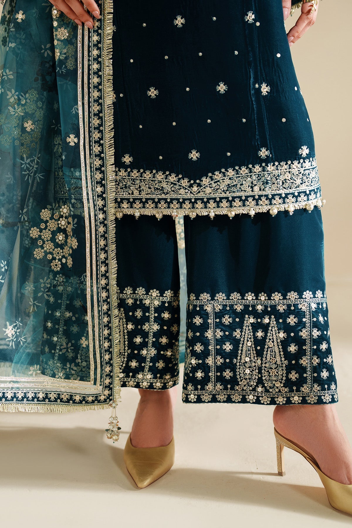 Mairaz Embroidered Velvet Suit — VVF D-2