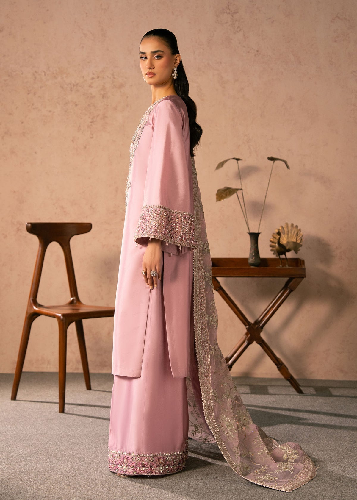 Elaris Style — Mairaz Blush Pink Three-Piece Suit