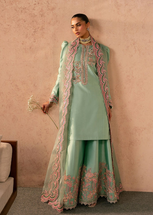 Reeya Style — Mairaz Mint Green Three-Piece Suit