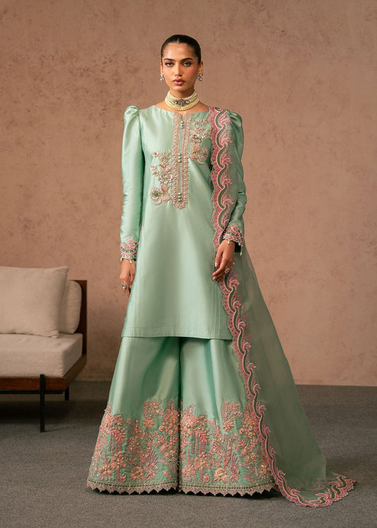 Reeya Style — Mairaz Mint Green Three-Piece Suit