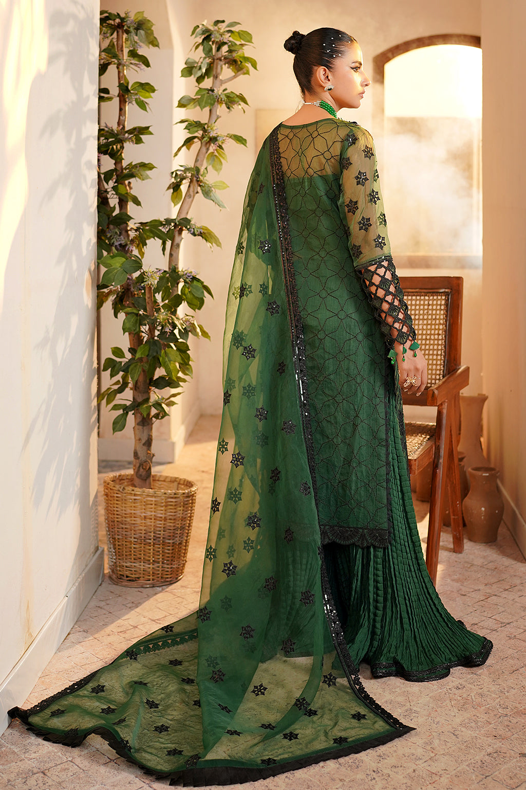Maryams Shahzeen-HYT-5009 Style — Mairaz Three-Piece Suit