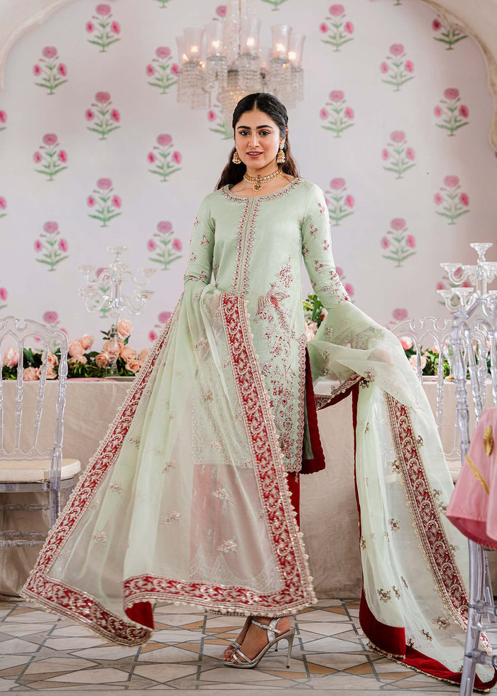 Akbar Aslam Zari U-1505 Style — Mairaz Three-Piece Suit