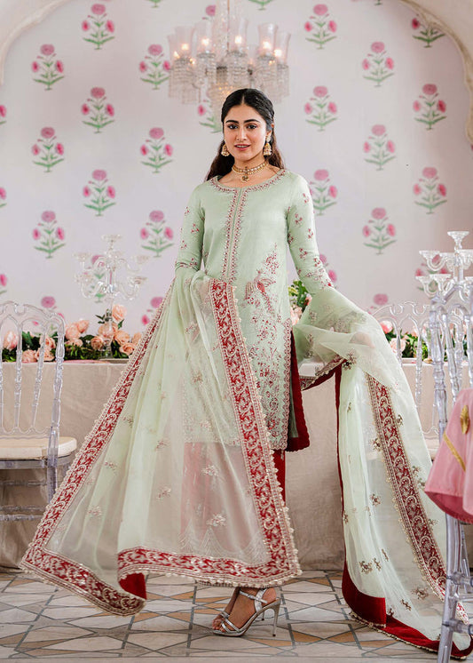 Akbar Aslam Zari U-1505 Style — Mairaz Three-Piece Suit