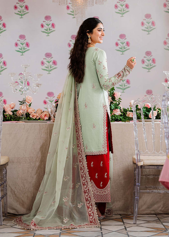 Akbar Aslam Zari U-1505 Style — Mairaz Three-Piece Suit