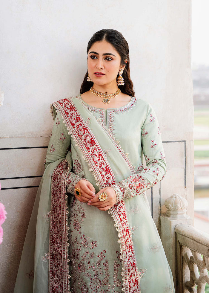 Akbar Aslam Zari U-1505 Style — Mairaz Three-Piece Suit