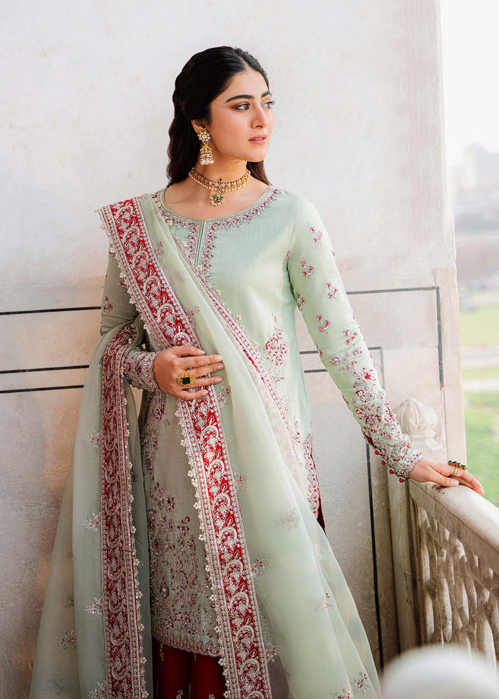 Akbar Aslam Zari U-1505 Style — Mairaz Three-Piece Suit