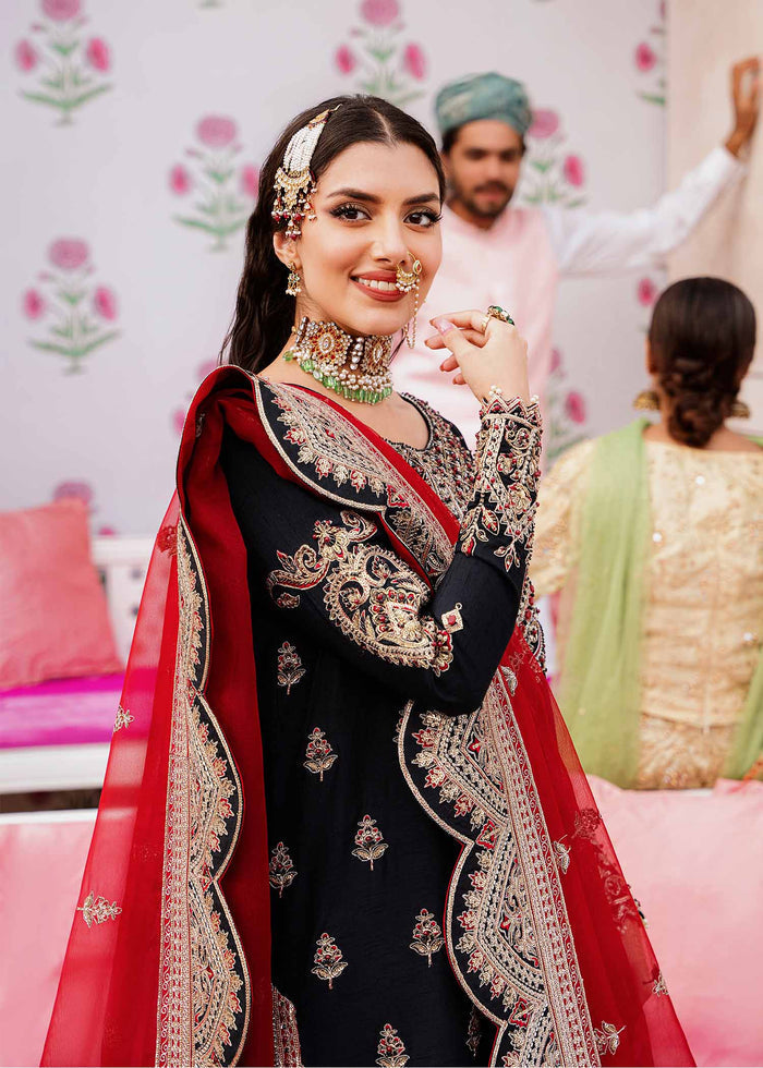 Akbar Aslam Nazmin U-1507 Style — Mairaz Three-Piece Suit