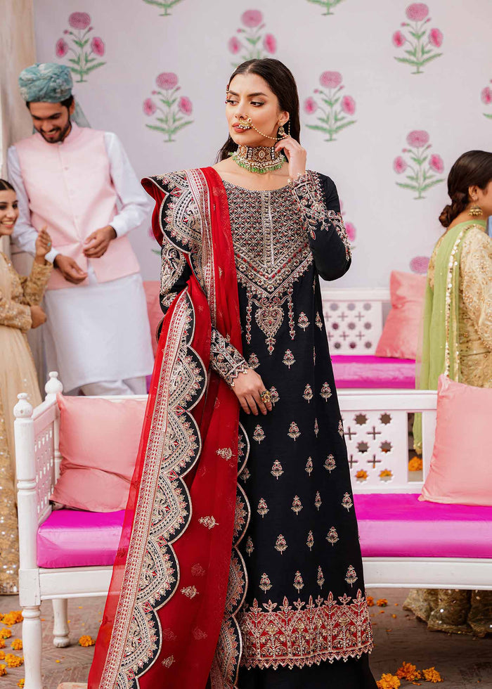 Akbar Aslam Nazmin U-1507 Style — Mairaz Three-Piece Suit