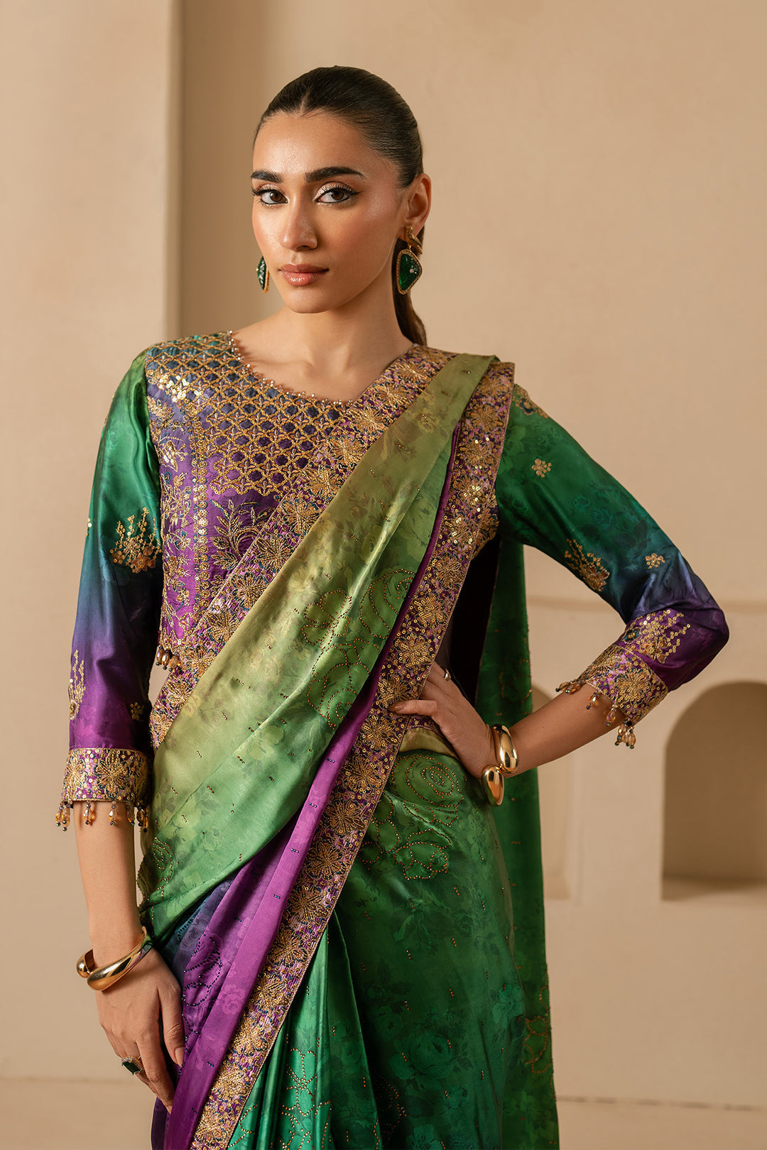 Alizeh Flavia Style — Mairaz Saree