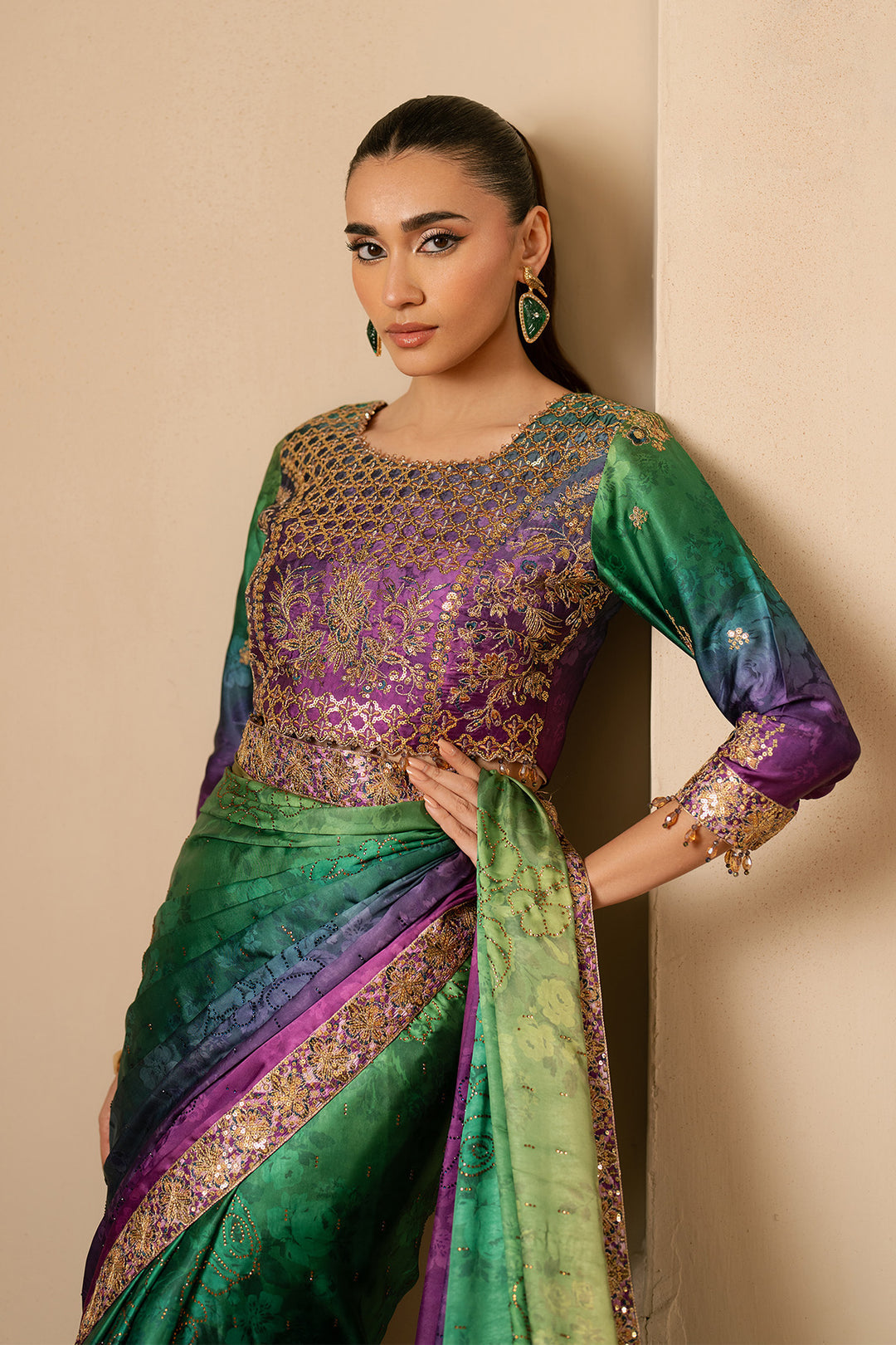 Alizeh Flavia Style — Mairaz Saree