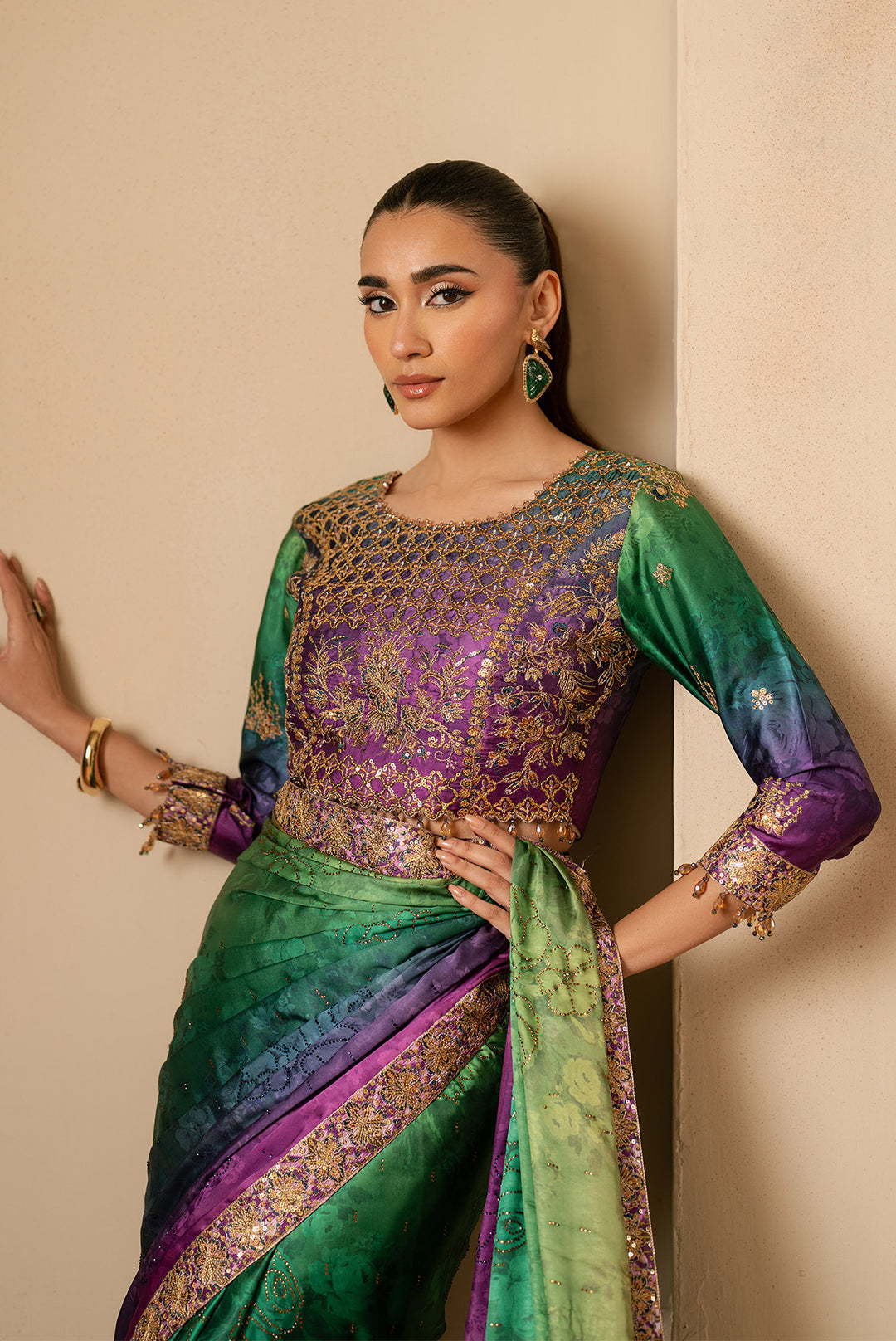 Alizeh Flavia Style — Mairaz Saree