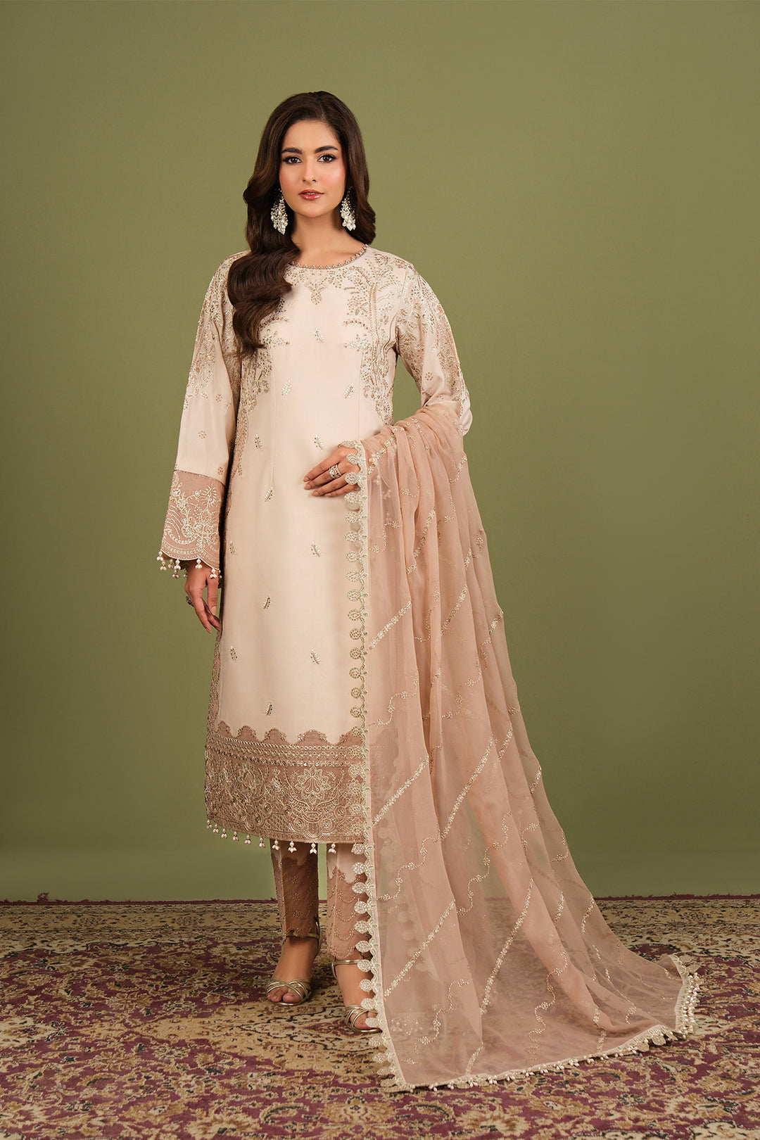 Alizeh AF-RS-10-Castor Style — Mairaz Three-Piece Suit