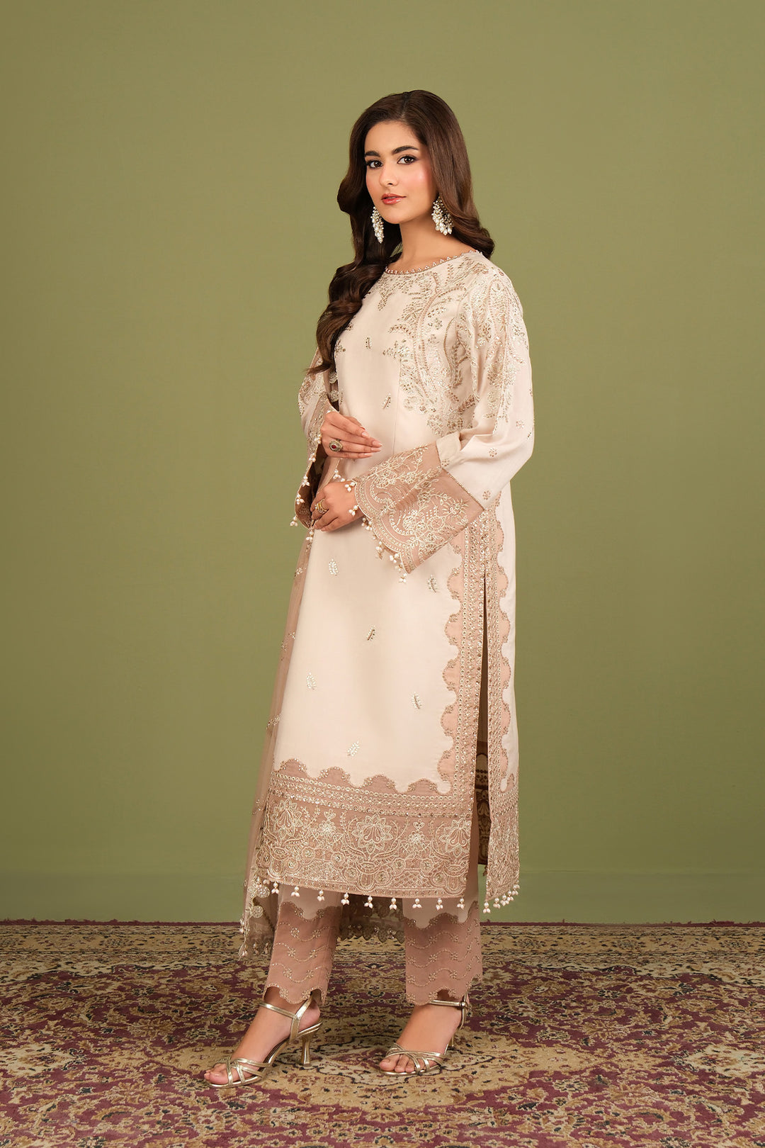 Alizeh AF-RS-10-Castor Style — Mairaz Three-Piece Suit