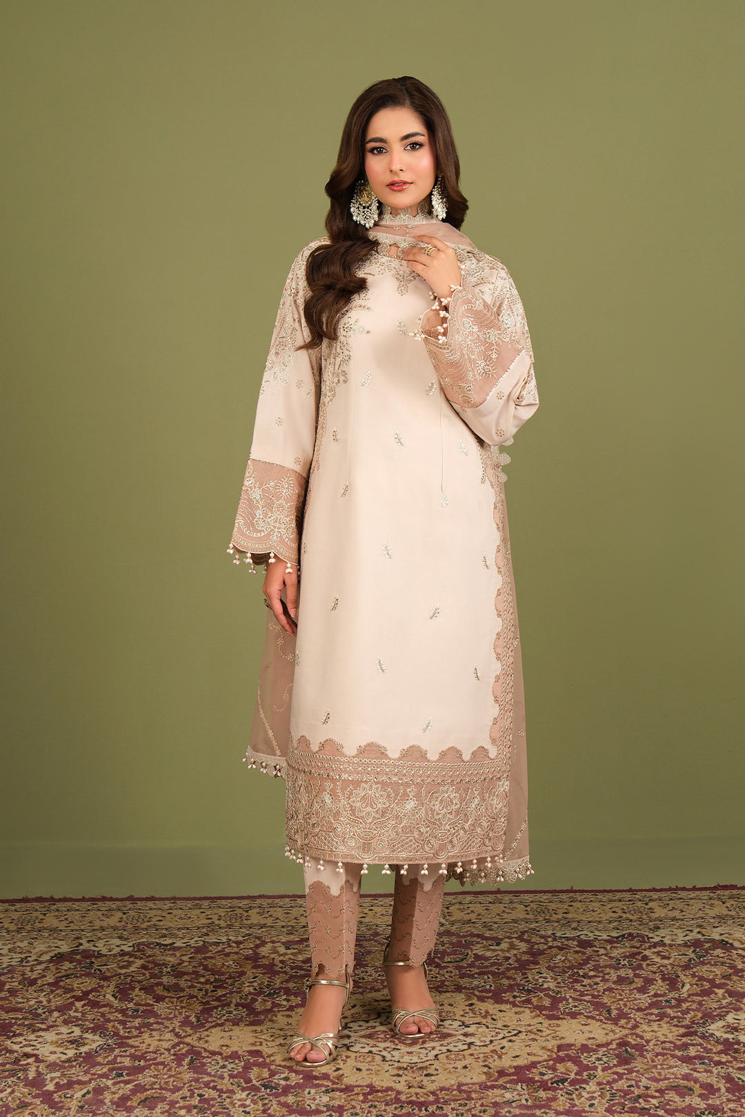 Alizeh AF-RS-10-Castor Style — Mairaz Three-Piece Suit