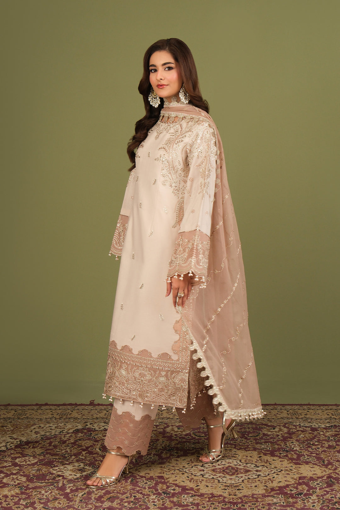 Alizeh AF-RS-10-Castor Style — Mairaz Three-Piece Suit
