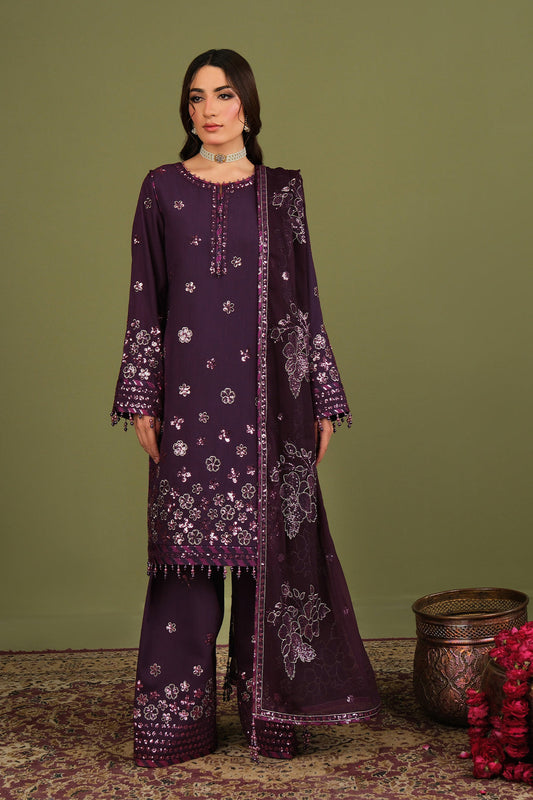 Alizeh AF-RS-09-Mulbery Style — Mairaz Three-Piece Suit