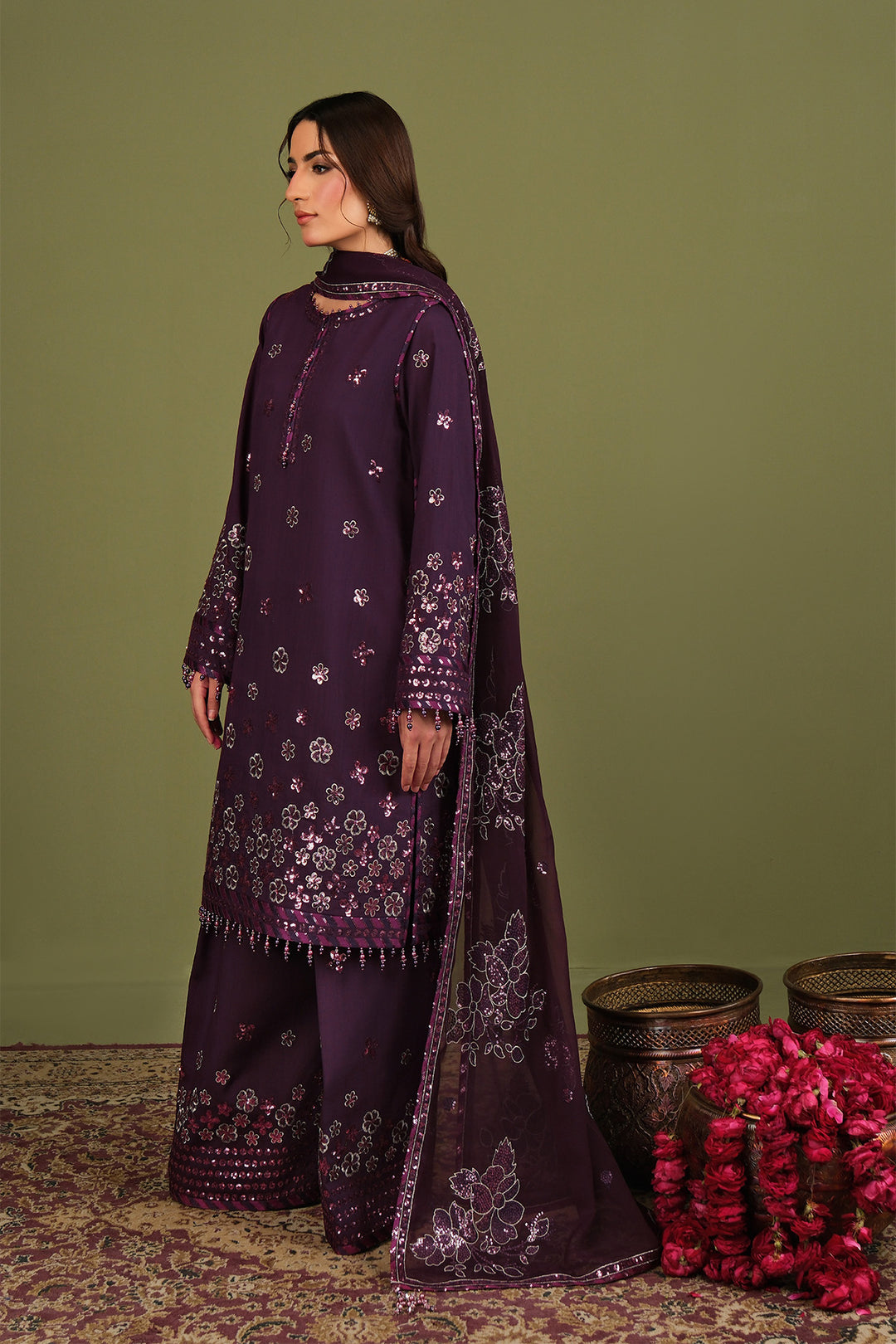 Alizeh AF-RS-09-Mulbery Style — Mairaz Three-Piece Suit