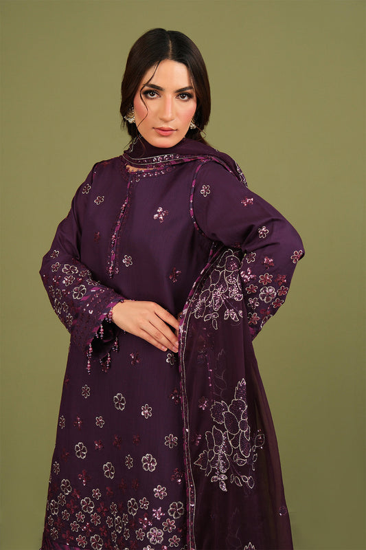 Alizeh AF-RS-09-Mulbery Style — Mairaz Three-Piece Suit