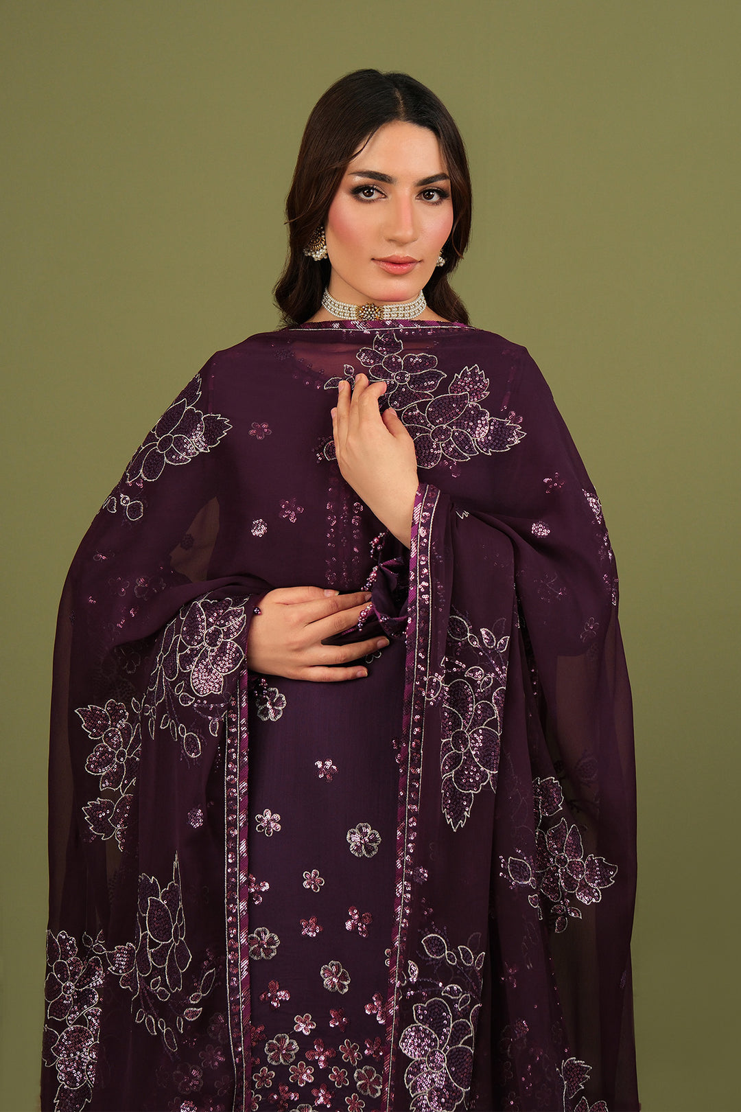 Alizeh AF-RS-09-Mulbery Style — Mairaz Three-Piece Suit